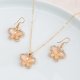 Fashion Temperament Butterfly Rose Snake Shape Earrings Necklace Set